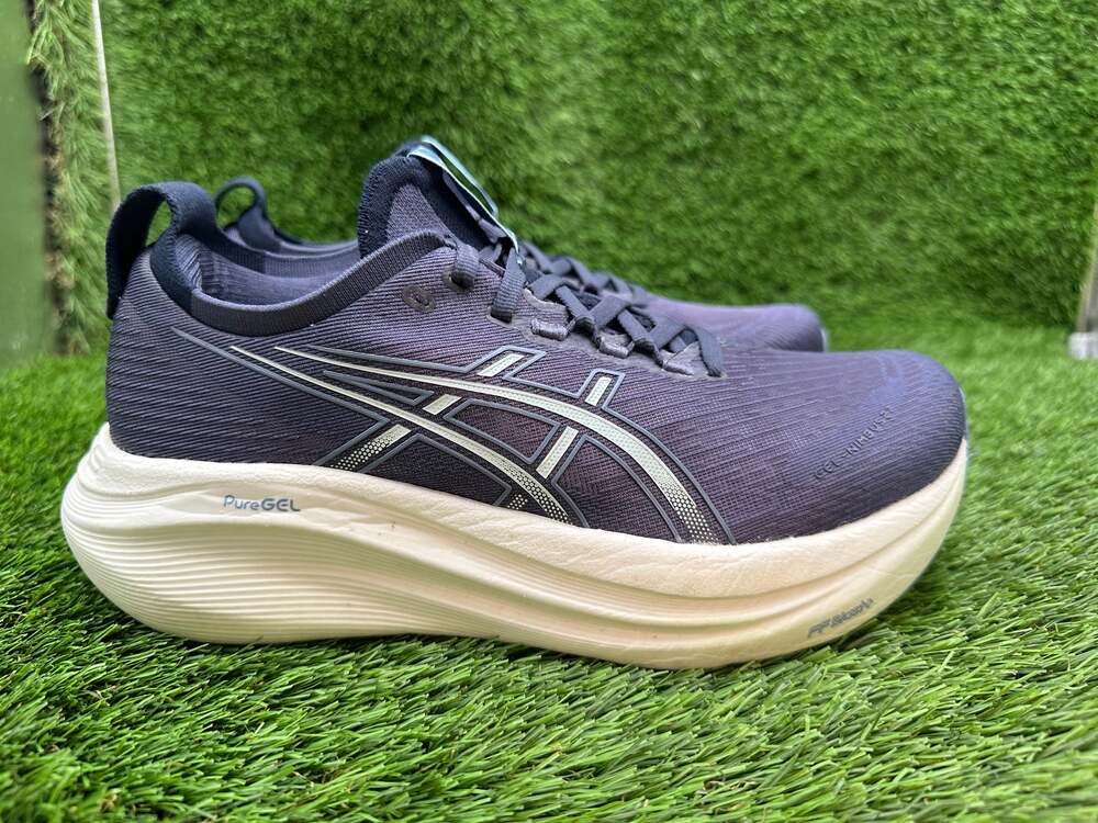 Asics Gel-Nimbus 27 1012B753 Athletic Sneaker Women's 8 Blue Jacquard Running
